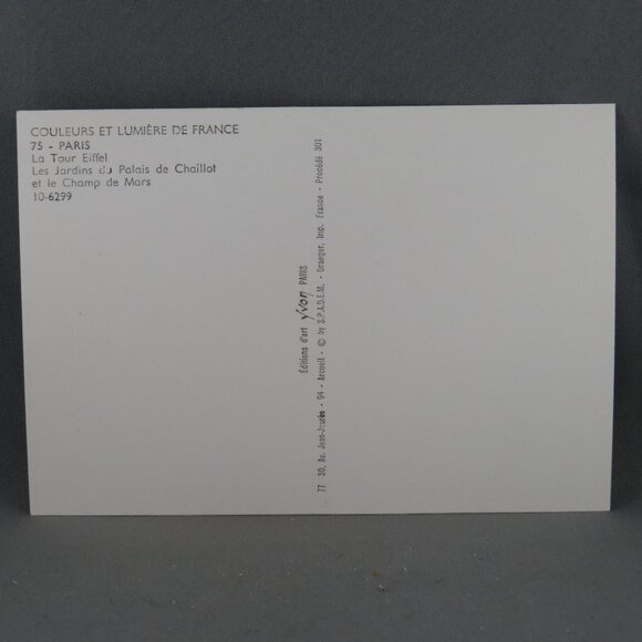 Vintage Postcard - Eifel Tower Paris France - Yvon Paris - Picture 3 of 4